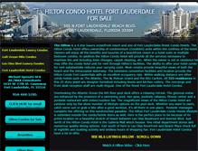 Tablet Screenshot of hiltonfortlauderdalecondos.com